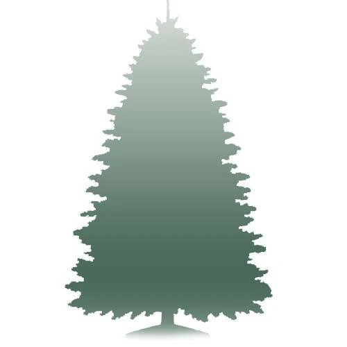 Dense artificial Christmas tree profile