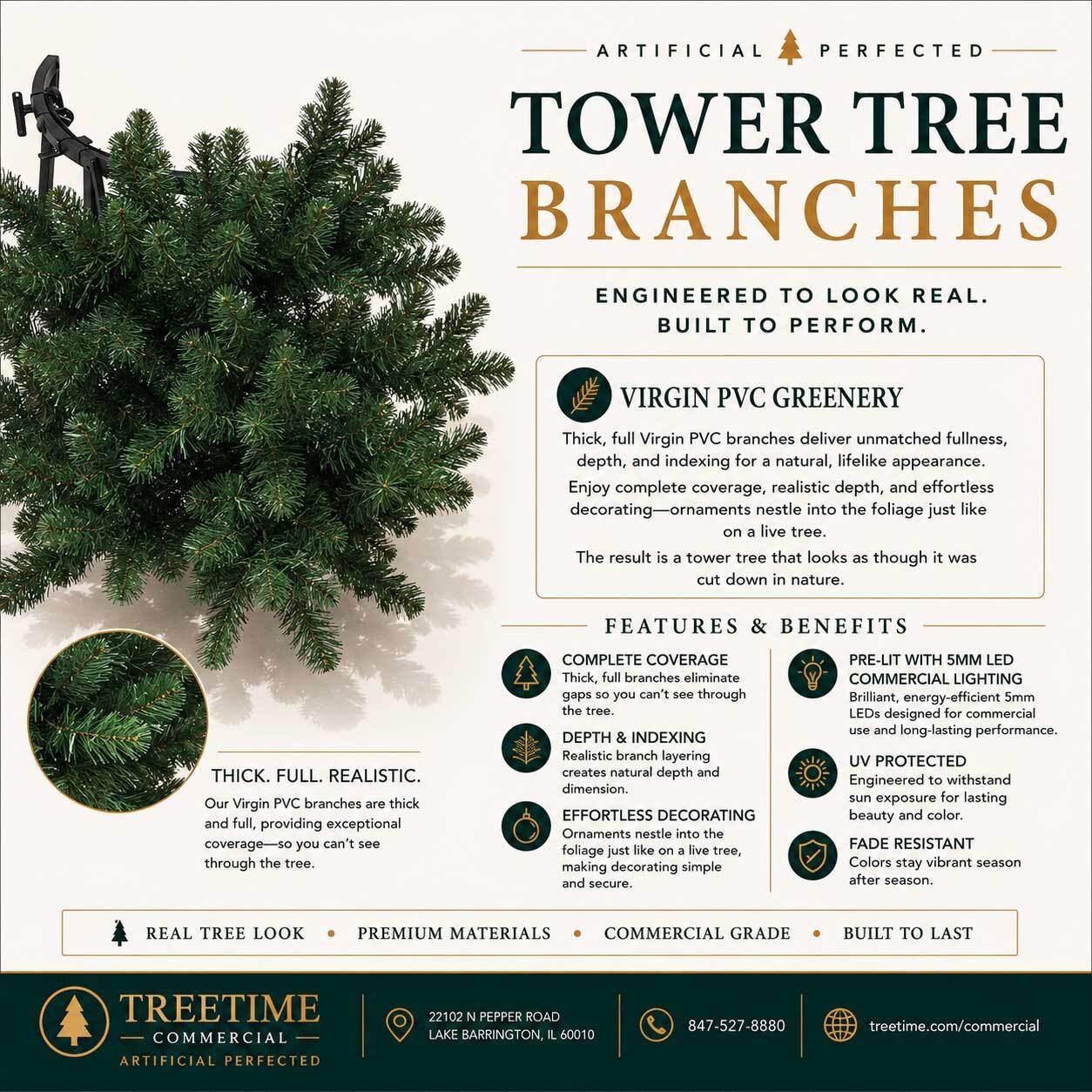 TreeTime premium Virgin PVC branches