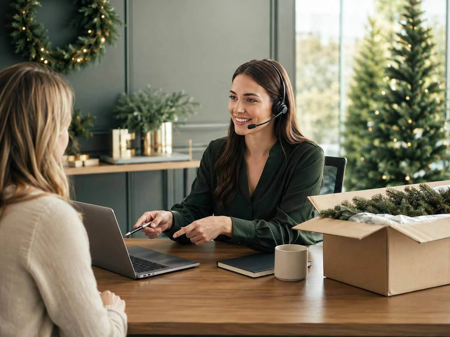 Treetime customer service helping with a return
