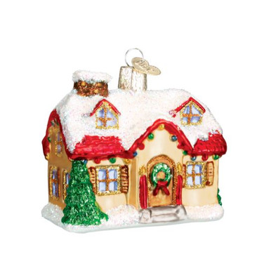 Old World Holiday Home Glass Christmas Ornament - Treetime
