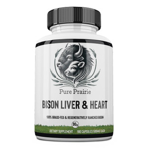 100% Grass-fed bison liver and heart complex from the original creator's of Paleo-Plex. In a glass jar, with new clean labeling. 100% Grass-fed bison liver and heart complex from the original creator's of Paleo-Plex. In a glass jar, with new clean labeling.