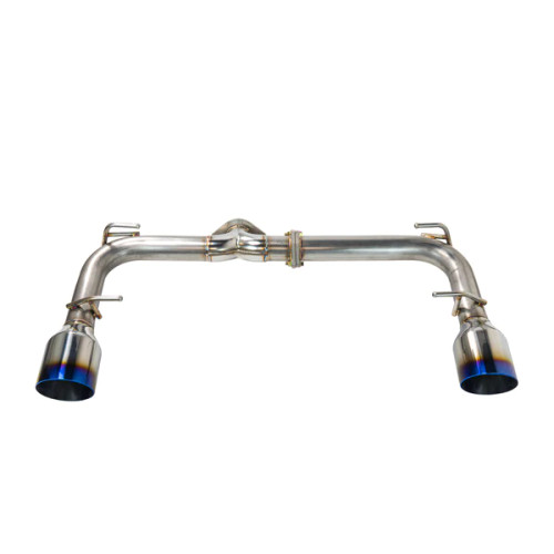 REMARK AXLEBACK MUFFLER DELETE EXHAUST: GR86/BRZ 2022 Burnt Tips Single wall 