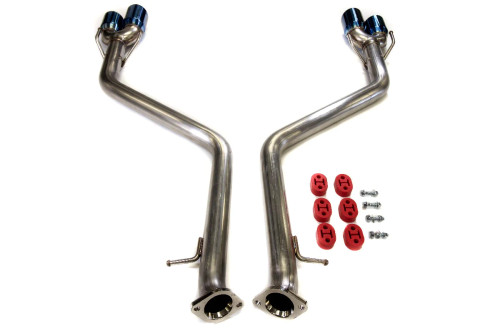 PLM Axle Back Exhaust Muffler Delete For 2021+ Acura TLX 2.0T Burnt Tips