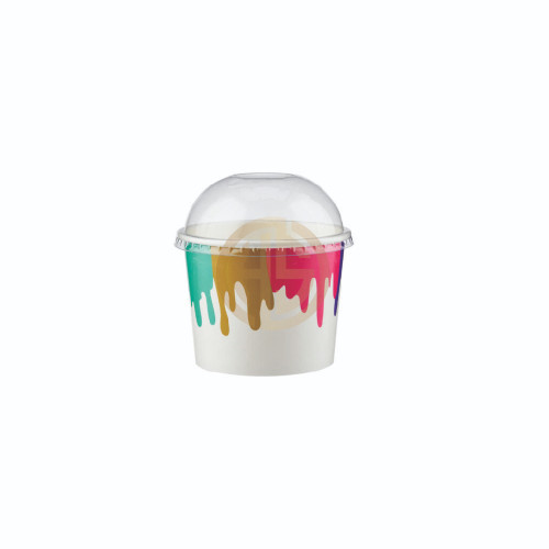 4oz Paper Ice Cream Cups & Dome Lids