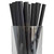 6 x 210mm Black Paper Straws Straight