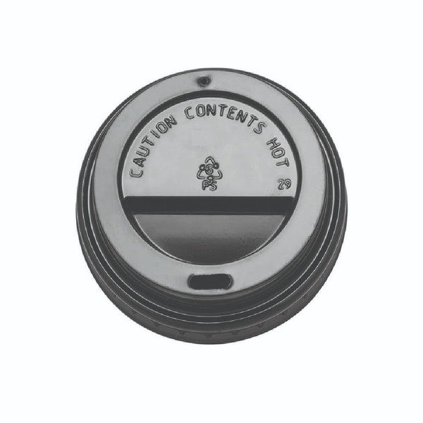 8oz Coffee Cup Sip Lids (Black)