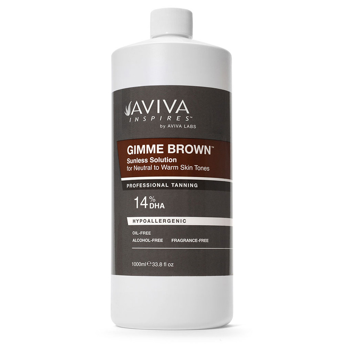 Aviva Gimme Brown 14% Spray Tan Solution Liter