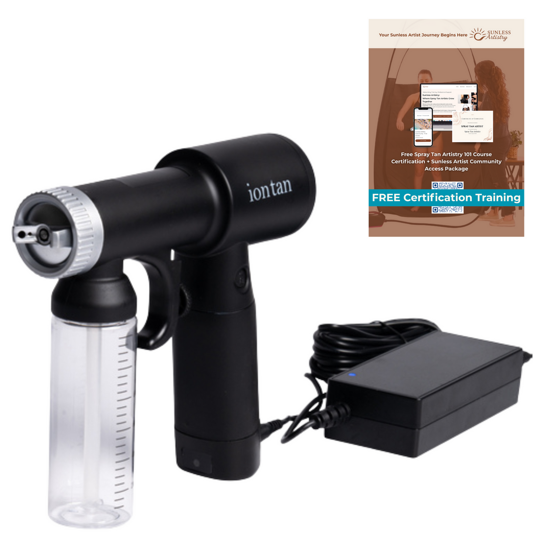 Naked Sun IonTan PRO Sunless Spray Tanning Machine for Salon, Mobile & Home Use(OPEN BOX)