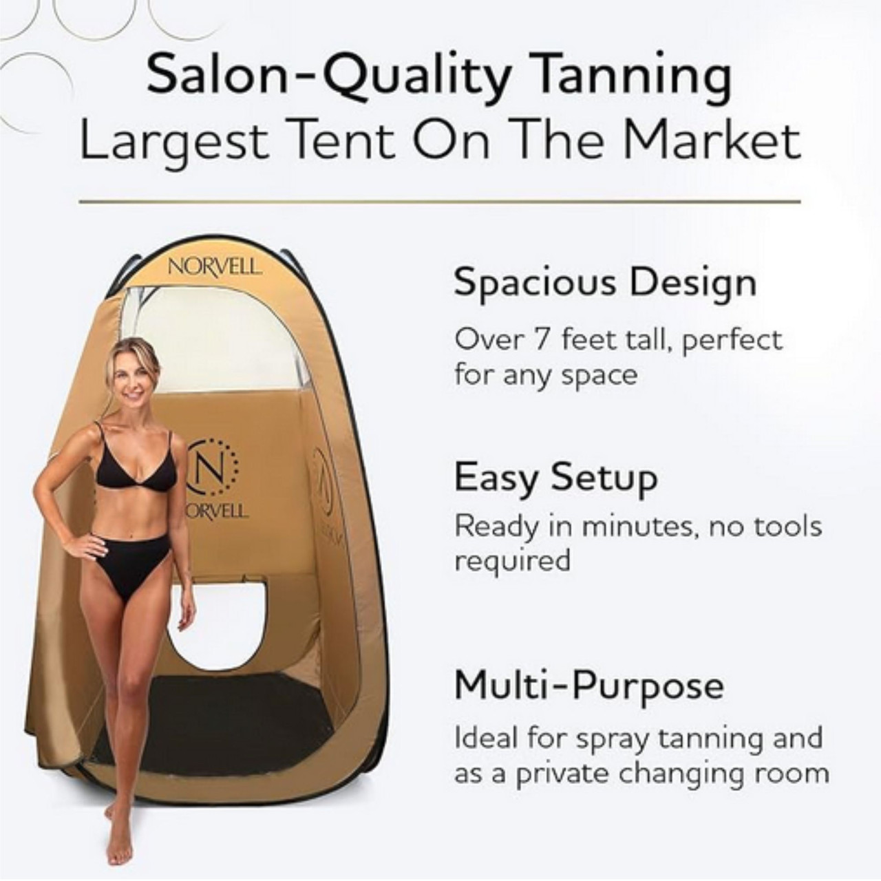 Norvell XL Mobile Pop-Up Tent with Travel Bag
