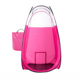 Naked Sun XL Portable Spray Tan Tent – Extra Large Pop Up Tent for Professional Tanning, Heavy Duty Fabric Mobile Spray Room with Carrying Bag & Easy Clean Floor - Pink