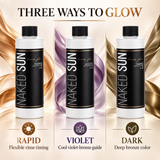 Naked Sun Honey Glow Spray Tanning Solution Trio