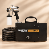 Fuji Spray salonTAN with Norvell Sunless Solution and Black Tanning Tent