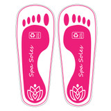 Disposable Adhesive Feet Pad Tanning Sandals - 100 Pair Pink