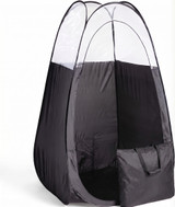 Naked Sun XL Portable Spray Tan Tent – Extra Large Pop Up Tent for Professional Tanning, Heavy Duty Fabric Mobile Spray Room with Carrying Bag & Easy Clean Floor - Black