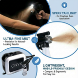 Onyx Spray Tan Machine with Professional Tanning Gun with Light Kit
