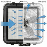 Naked Sun X-Fan Spray Tan Solution Overspray Extraction Fan with Extractor Filter for Airbrush Sunless Self Tanning Machine