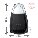 Fuji Spray 2100 studioTAN Machine with Naked Sun Trio Tanning Solutions & Black Tent