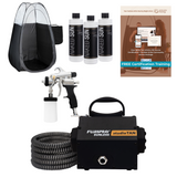 Fuji Spray 2100 studioTAN Machine with Naked Sun Trio Tanning Solutions & Black Tent
