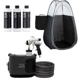 Fuji Spray 2175 Spray Tan Machine with TAN7350 Spray Gun, Honey Glow Tanning Solution and Tent