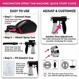 Naked Sun Fascination Spray Tanning Machine with Honey Glow Tanning Solution and Pro Tech Bag