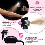 Naked Sun Fascination Spray Tanning Machine with Norvell Sunless Pro Pack and Black Tent