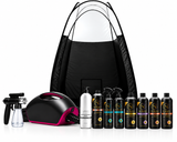 Naked Sun Fascination Spray Tanning Machine with Norvell Sunless Pro Pack and Black Tent