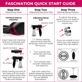 Fascination Spray Tanning Kit Machine Bundle with Tanning Solution and Prep Spray