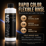 Naked Sun ION Tan Spray Tan Machine DualPower Rechargeable and A/C Power with Naked Sun Honey Glow Rapid Tanning Solution