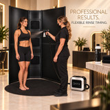 Naked Sun Onyx Spray Tan Machine  Professional Tanning Gun with Light Kit and Honey Glow Rapid Develop Tanning Solution