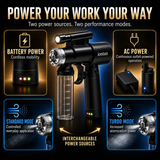 Naked Sun IonTan DualPower Spray Tan Kit with Extraction Fan, Tent & Naked Sun Solution Trio – Cordless/AC Handheld Machine, Dark, Violet & Rapid Solutions – Complete Professional Spray Tanning System