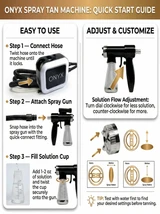 Naked Sun Onyx Spray Tanning Machine with Professional Tanning Gun with Light Kit and Honey Glow Tanning Solution and Brown Tent Bundle (5 Items)