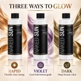 Naked Sun Onyx Spray Tanning Machine with Professional Tanning Gun with Light Kit and Honey Glow Tanning Solution and Brown Tent Bundle (5 Items)