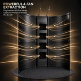 Wave Contour Spray Tan Overspray Extraction Booth