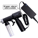 Naked Sun IonTan DualPower Portable Spray Tan Machine – Hybrid (Rechargeable Battery & AC Plug-in) – Professional Cordless Sunless Tanning System with Brushless Two Speed Motor