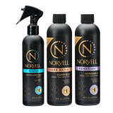 Naked Sun Fascination Spray Tanning Kit Machine Bundle with Norvell Tanning Solution and Prep Spray and Naked Sun Spray Gun Light Kit and 25 pair of Spa  Sandal