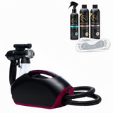 Naked Sun Fascination Spray Tanning Kit Machine Bundle with Norvell Tanning Solution and Prep Spray and Naked Sun Spray Gun Light Kit and 25 pair of Spa  Sandal