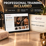 Wave Edge Spray Tan Booth with Onyx System & Naked Sun Honey Glow Trio Bundle
