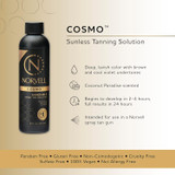 Naked Sun IonTan DualPower Spray Tan Kit with Tanning Tent &  Norvell Tanning Solution– Cordless/AC Handheld Machine, Cosmo Solution – Professional At-Home or Mobile Spray Tanning System