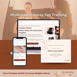 Naked Sun Fascination Spray Tanning Machine with Honey Glow Tanning Solutions and Tent