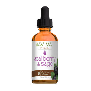 Aviva Labs Organic Serum Drops – Acai Berry and Sage