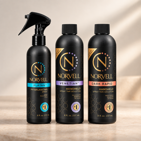 Fuji Spray 1175 soloTAN Spray Tan Machine with Norvell Tanning Solution Kit and Naked Sun Tent