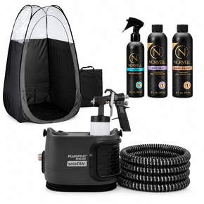 Fuji Spray 1175 soloTAN Spray Tan Machine with Norvell Tanning Solution Kit and Naked Sun Tent