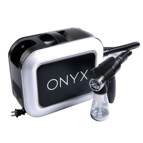 Naked Sun Onyx Spray Tanning Machine with Professional Tanning Gun with Light Kit and Honey Glow Tanning Solution and Black Tent Bundle (5 Items)