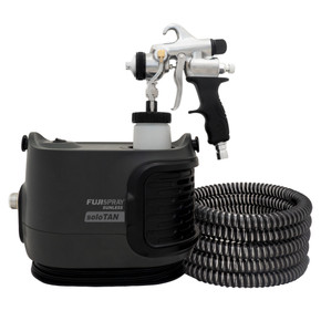 Fuji Spray 2175 soloTAN Spray Tan Machine with TAN7350 Spray Tanning Applicator, Black Spray Tanning Tent and Vani-T Liter Sample Trio