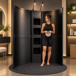 Wave Contour Spray Tan Overspray Extraction Booth