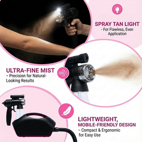 Naked Sun Fascination Spray Tanning Machine with Naked Sun Honey Glow Tanning Solution