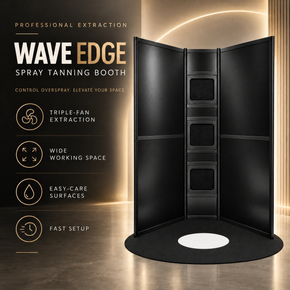 Wave Edge Spray Tan Booth with Onyx System & Naked Sun Honey Glow Trio Bundle