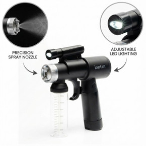 Naked Sun IonTan DualPower Spray Tan Kit with Tanning Tent &  Norvell Tanning Solution– Cordless/AC Handheld Machine, Cosmo Solution – Professional At-Home or Mobile Spray Tanning System