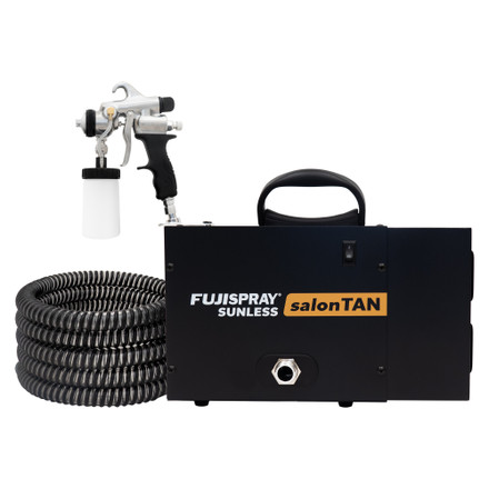Fuji 2150 salonTAN PLATINUM Ultra Quiet Tanning Machine with TAN7350 Spray Gun