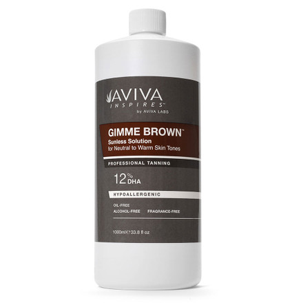 Aviva Gimme Brown 12% Spray Tan Solution Liter